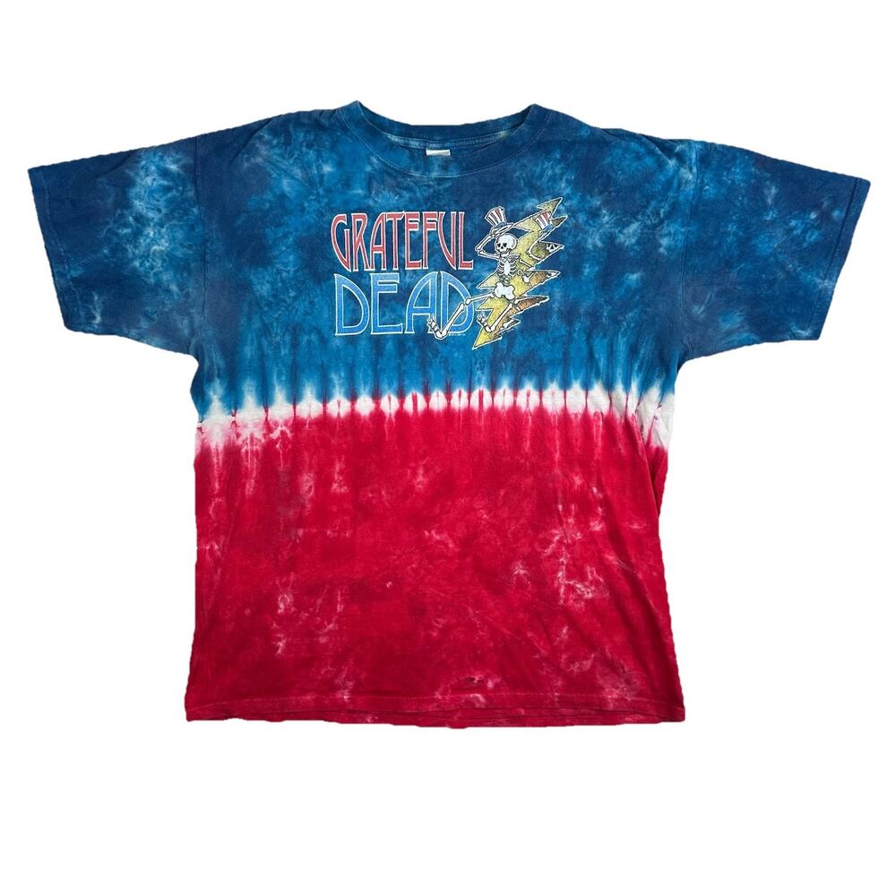 Grateful Dead Patriotic Uncle Sam Shirt Tie-Dye Sundog Men’s Size Large Y2K